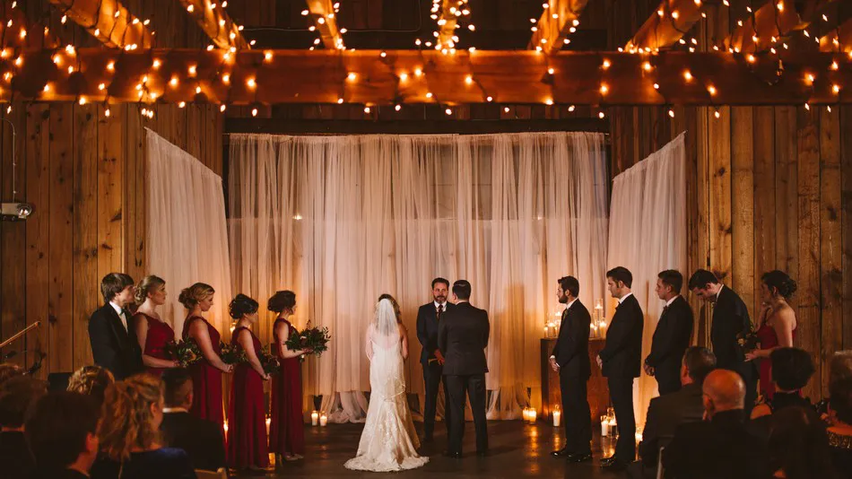 Wedding Ceremony in the Barn at Talon Winery