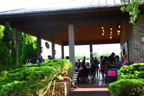 Corporate event setup in Monarch Pavilion